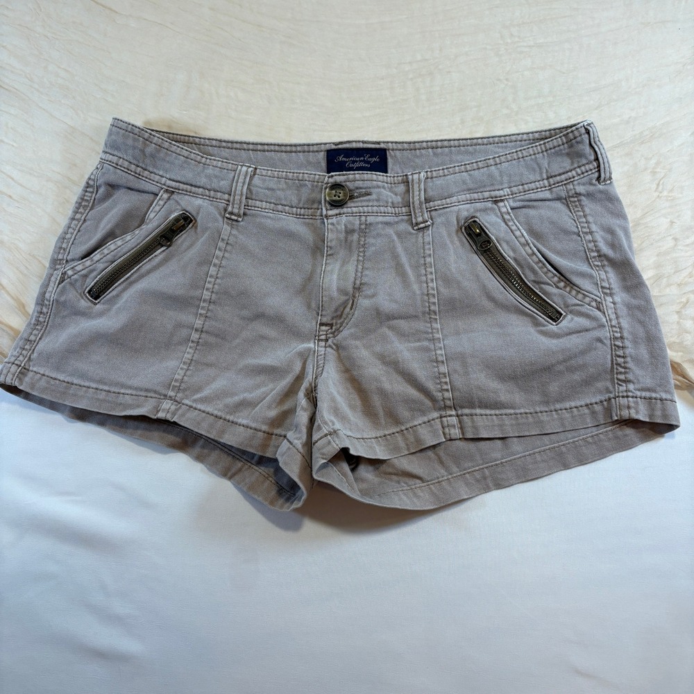 American Eagle Outfitters Womens Vintage 2013 Stretch Tan Short Shorts Size‎ 34